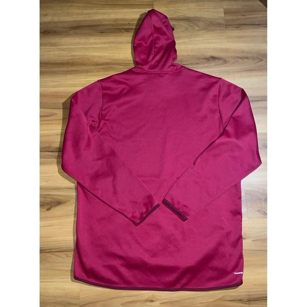 Mens Adidas 3 Stripes Athletic Active Performance Sweatshirt Pullover Hoodie